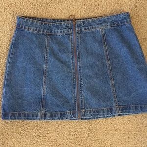 Jean mini skirt